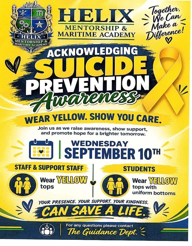 Flyer for HMMA Suicide Prevention Awareness Day